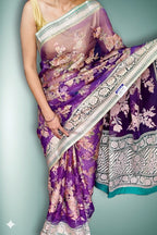 Fuchsia Regal Opulent Heritage Saree