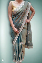 Blush Ethereal Graceful Couture Saree