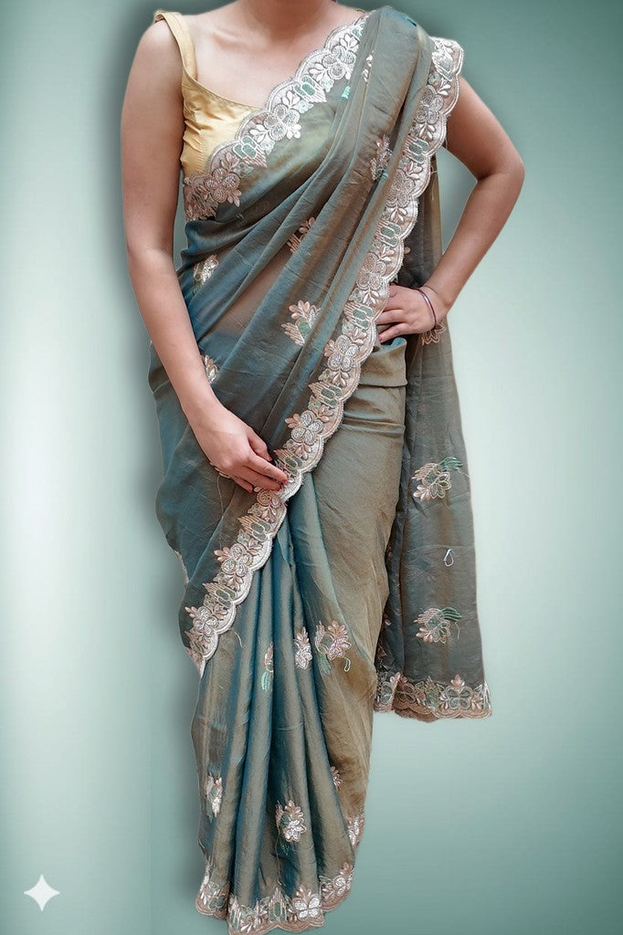 Blush Ethereal Graceful Couture Saree