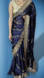 Sapphire Regal Opulent Couture Saree