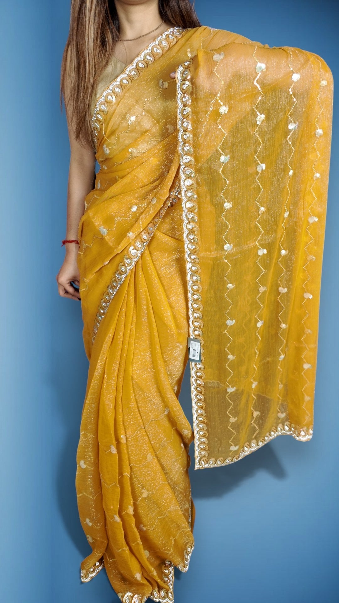 Saffron Regal Opulent Couture Saree