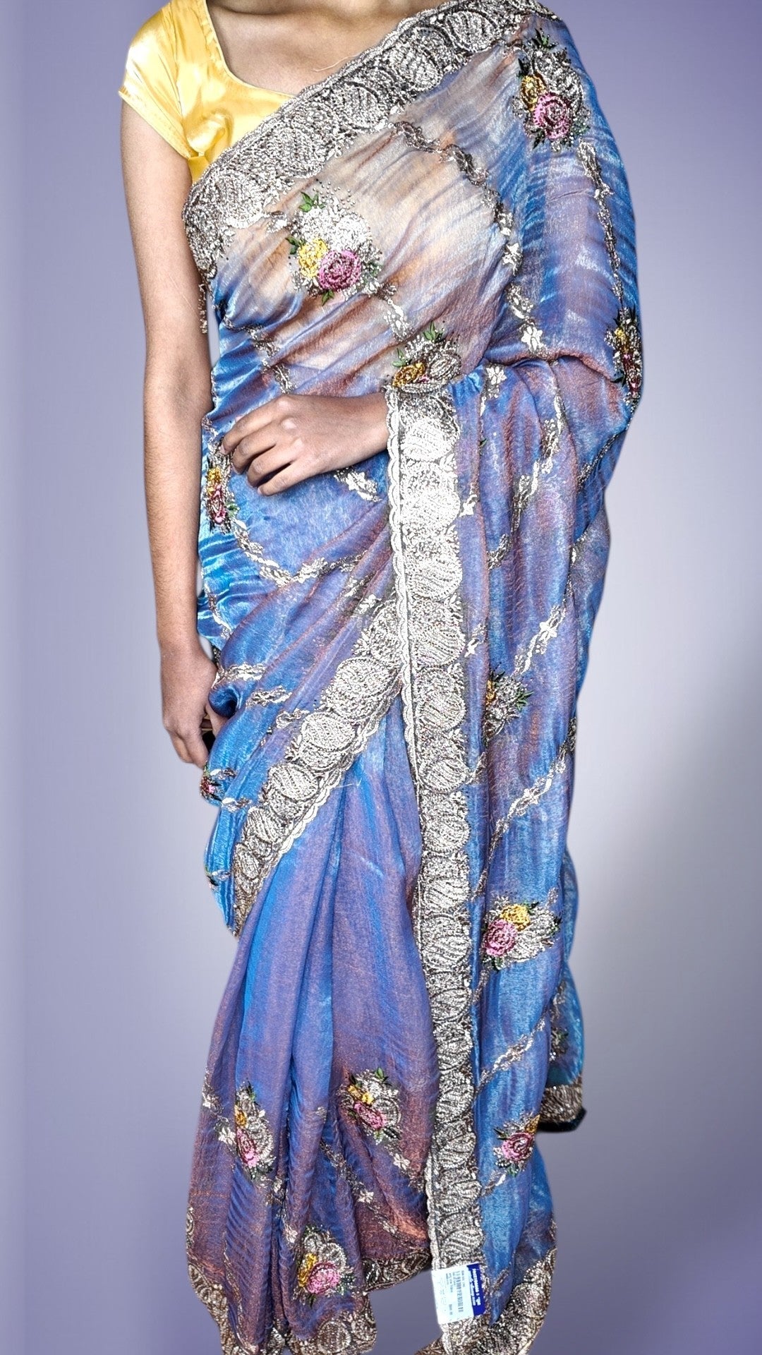 Sapphire Regal Opulent Bloom Saree