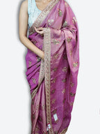 Saffron Regal Opulent Graceful Saree
