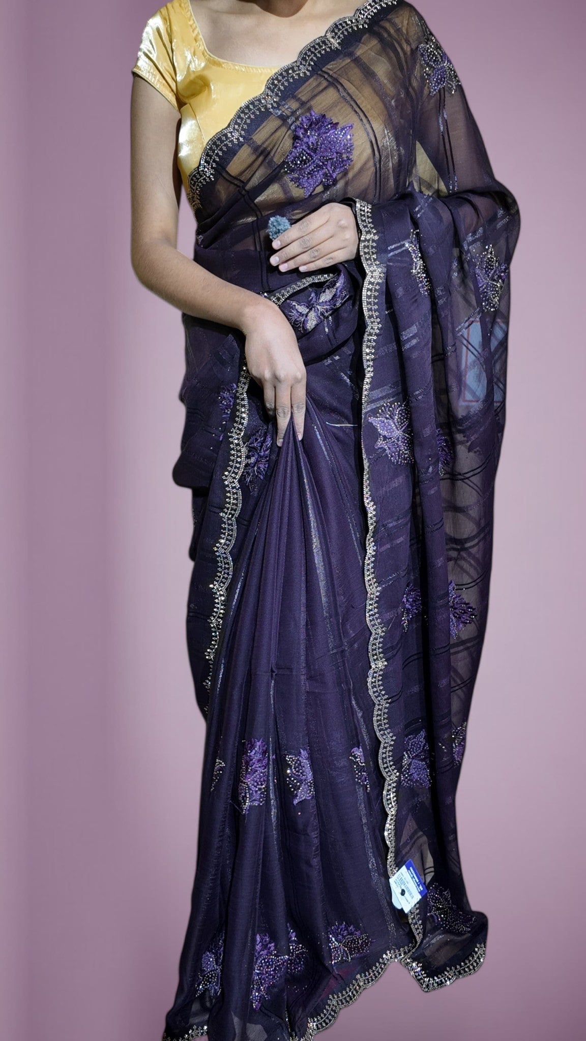 Amethyst Regal Opulent Elegance Saree