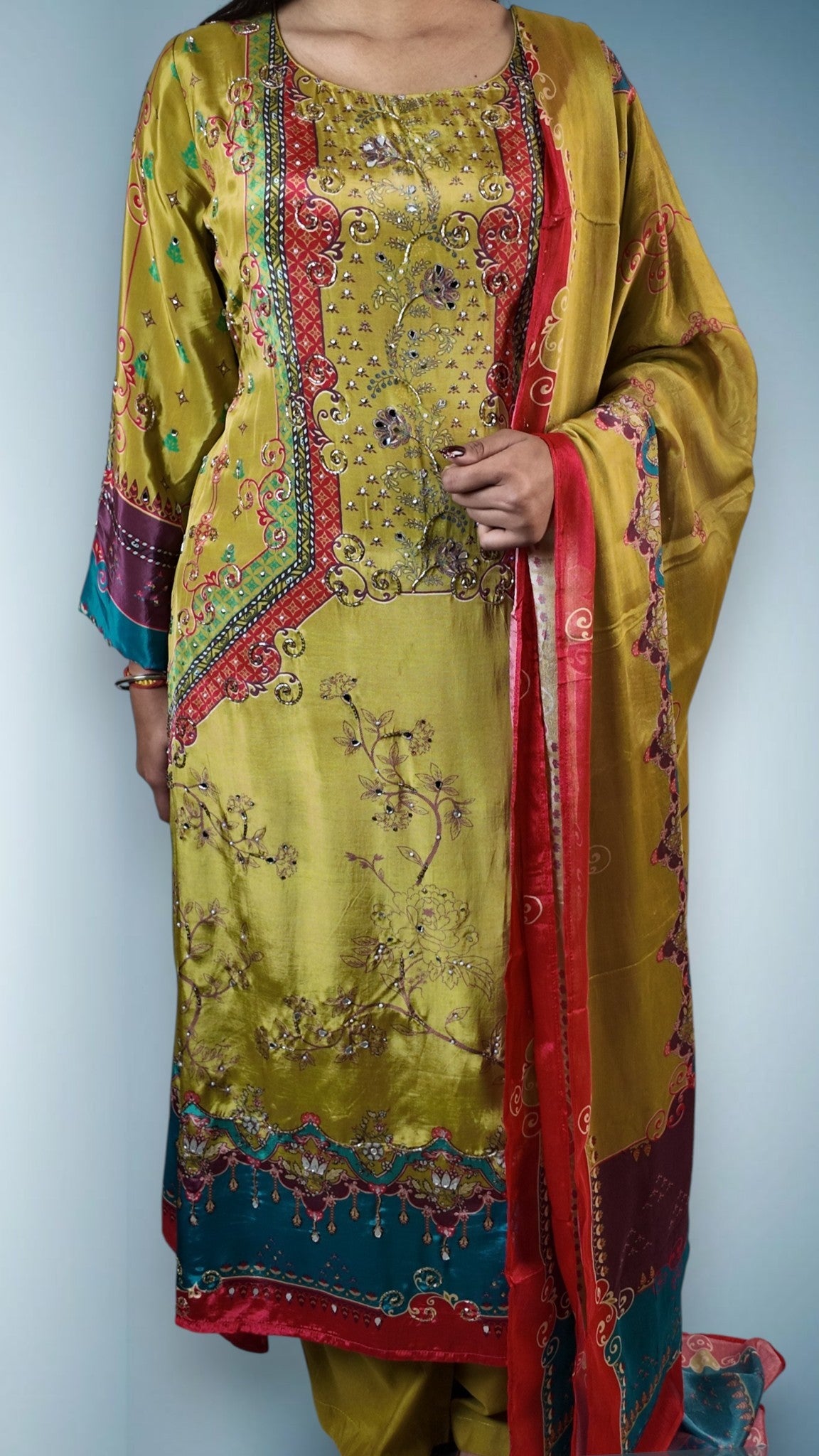 Saffron Regal Opulent Heritage Suit