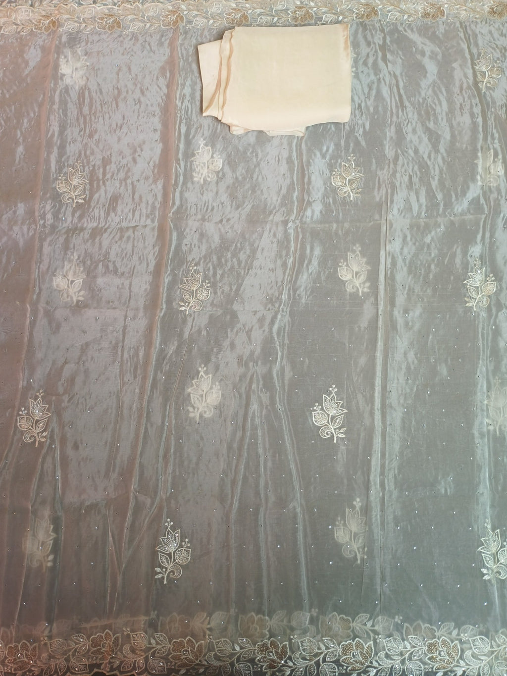 Champagne Radiant Majestic Heritage Saree