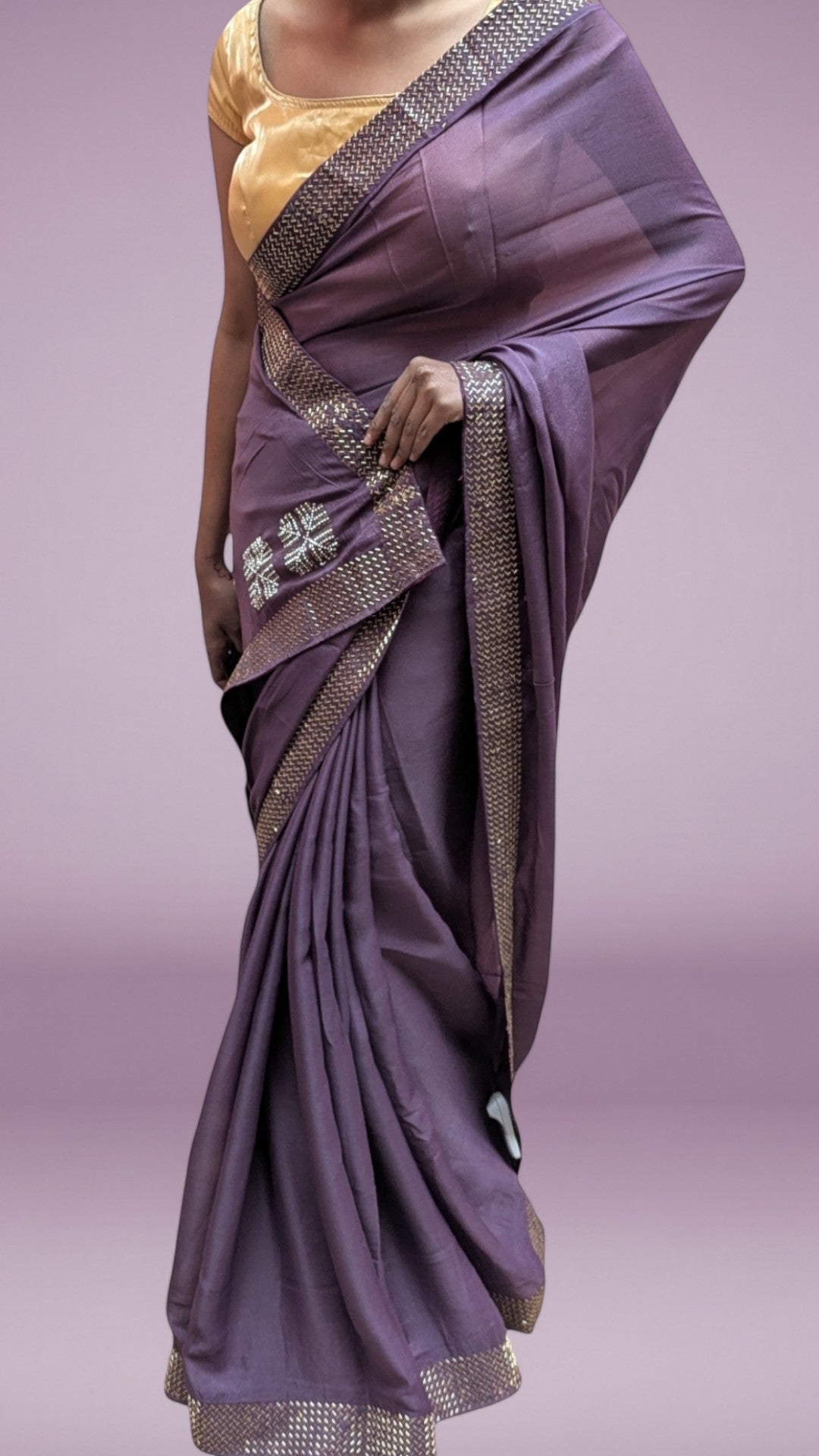Plum Regal Timeless Elegance Saree