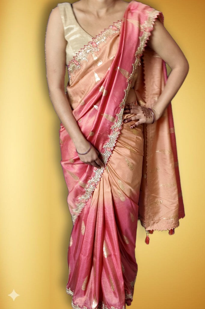 Blush Regal Opulent Graceful Saree