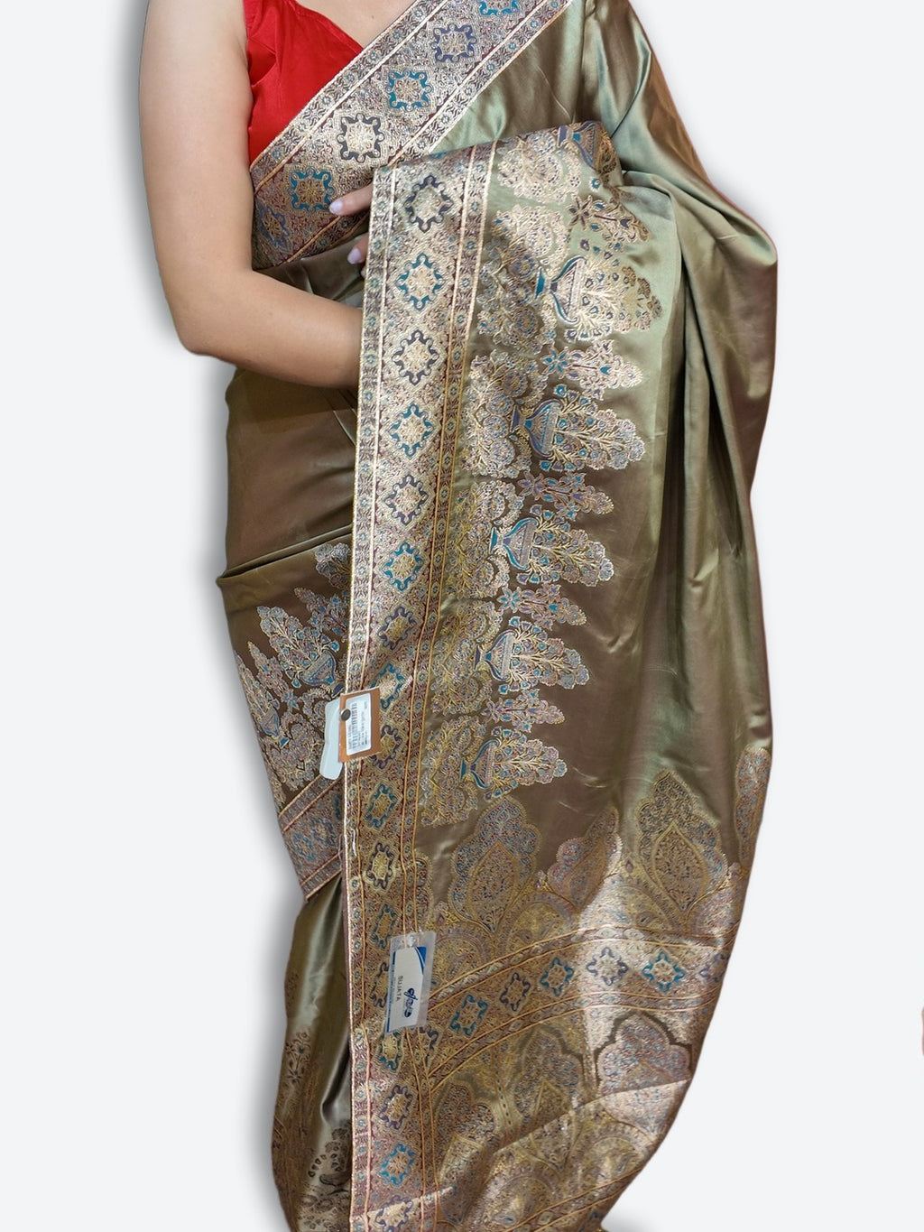Sage Opulent Heritage Elegance Saree