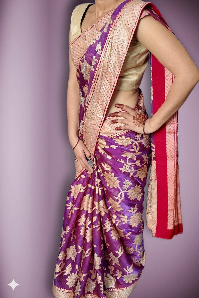 Fuchsia Regal Opulent Heritage Saree