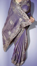 Amethyst Regal Exquisite Couture Saree