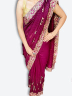 Bordeaux Regal Heritage Luxe Saree