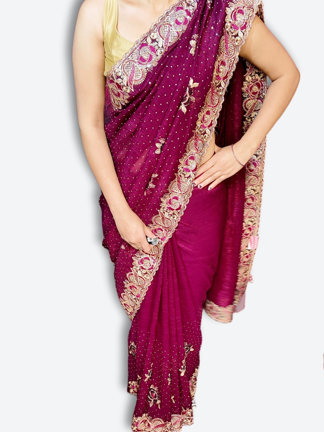 Bordeaux Regal Heritage Luxe Saree