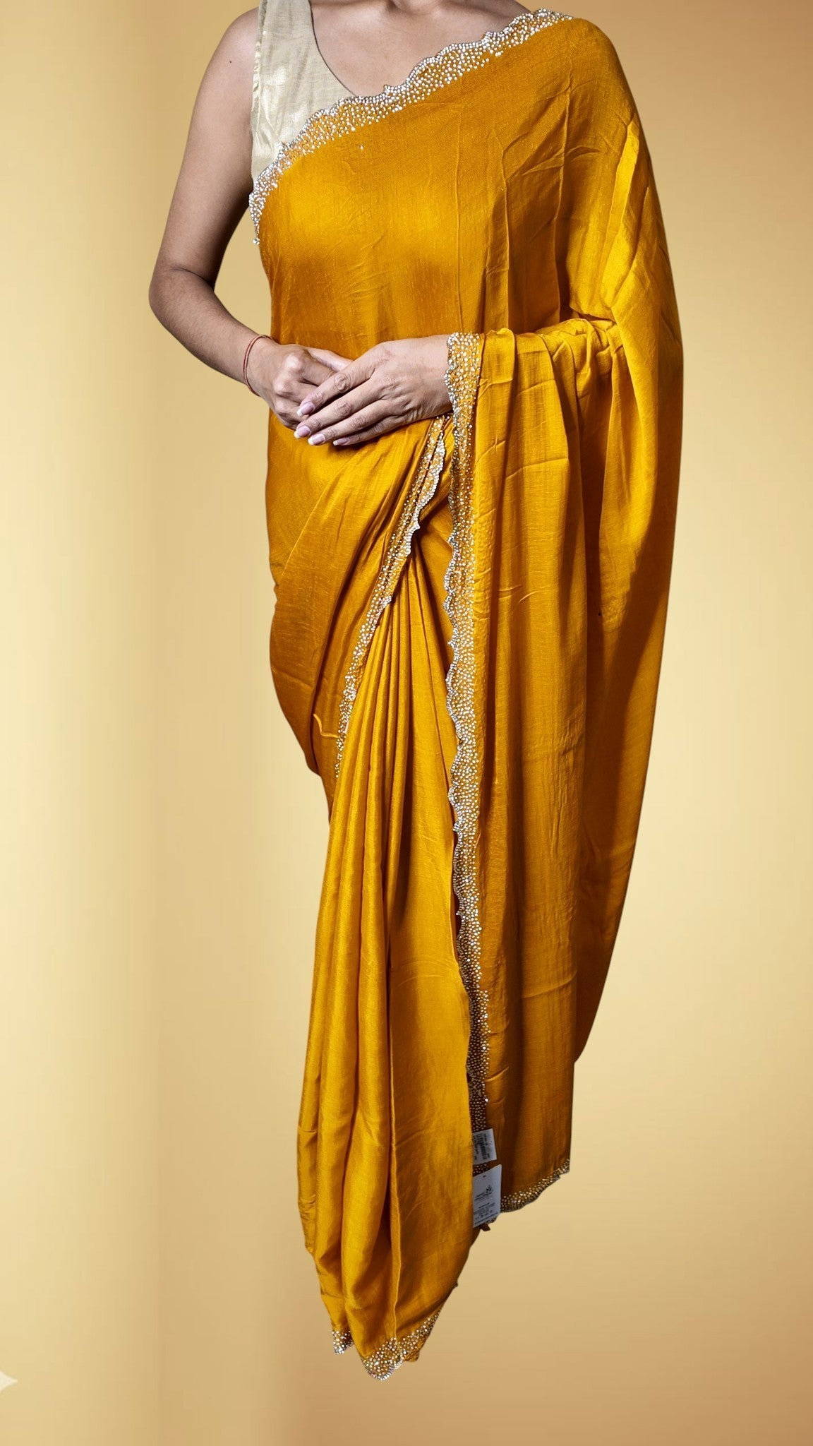 Saffron Regal Opulent Elegance Saree