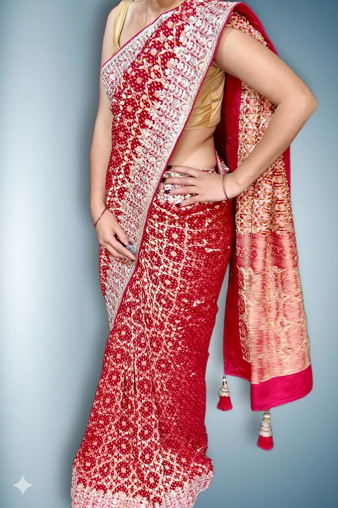 Ruby Regal Opulent Heritage Saree