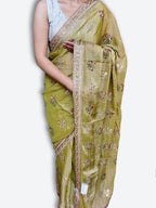 Saffron Regal Opulent Graceful Saree