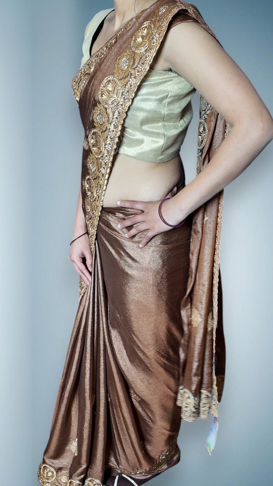 Copper Regal Majestic Heritage Saree