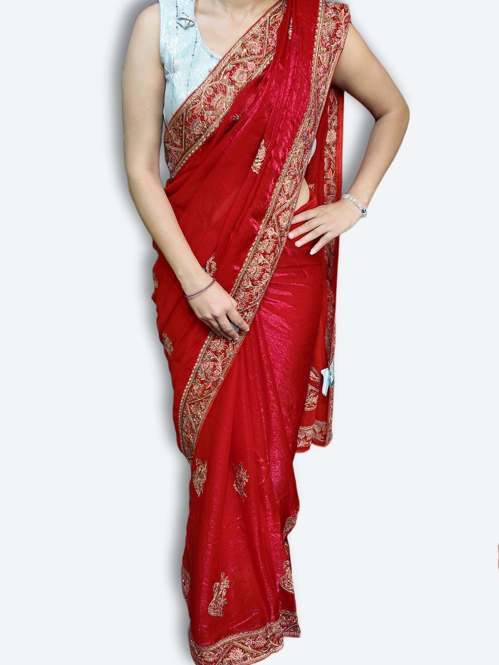 Crimson Regal Exquisite Heritage Saree