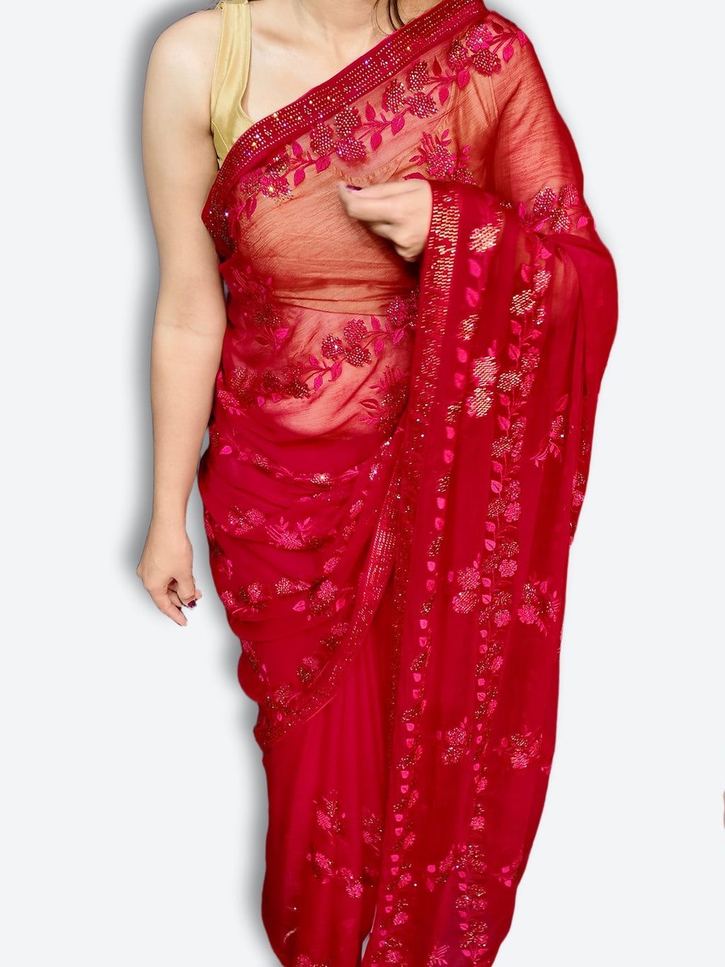 Fuchsia Radiant Elegance Dream Saree