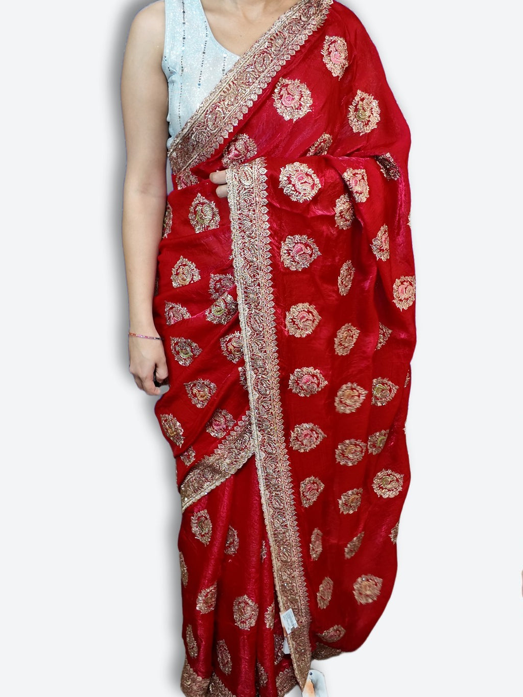 Crimson Regal Exquisite Heritage Saree