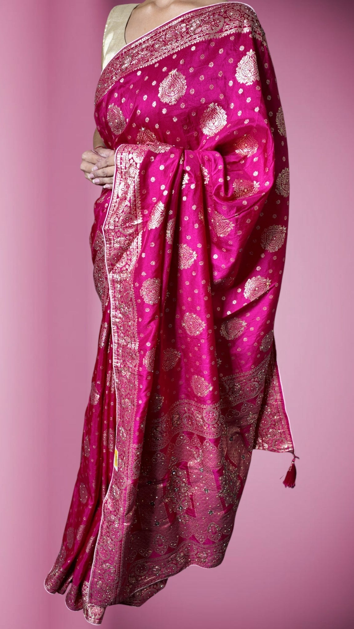 Fuchsia Regal Opulent Heritage Saree