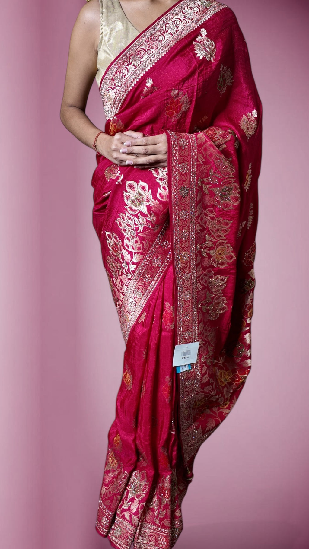 Fuchsia Regal Opulent Heritage Saree