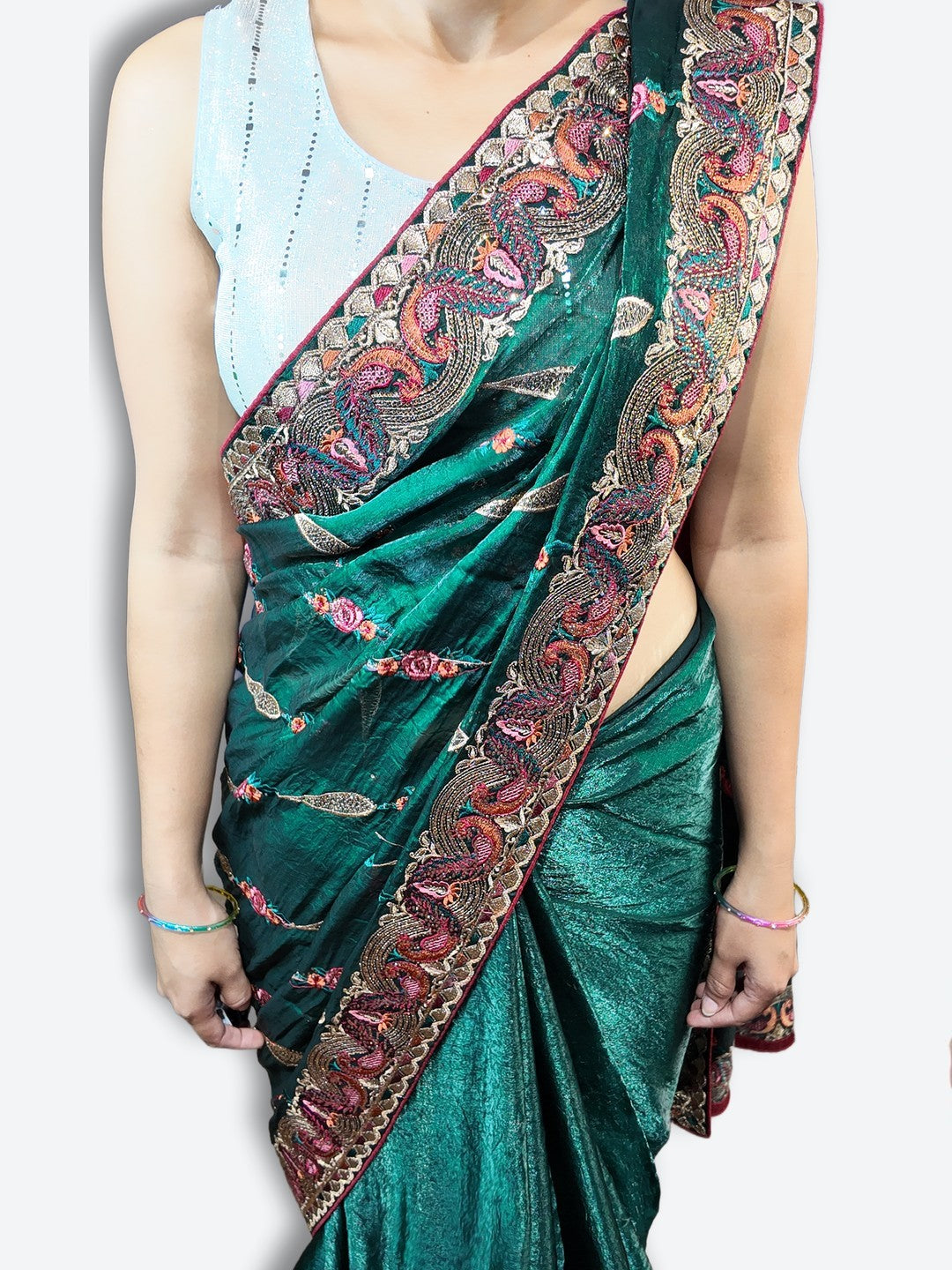 Emerald Regal Opulent Heritage Saree