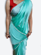 Azure Regal Opulent Graceful Saree
