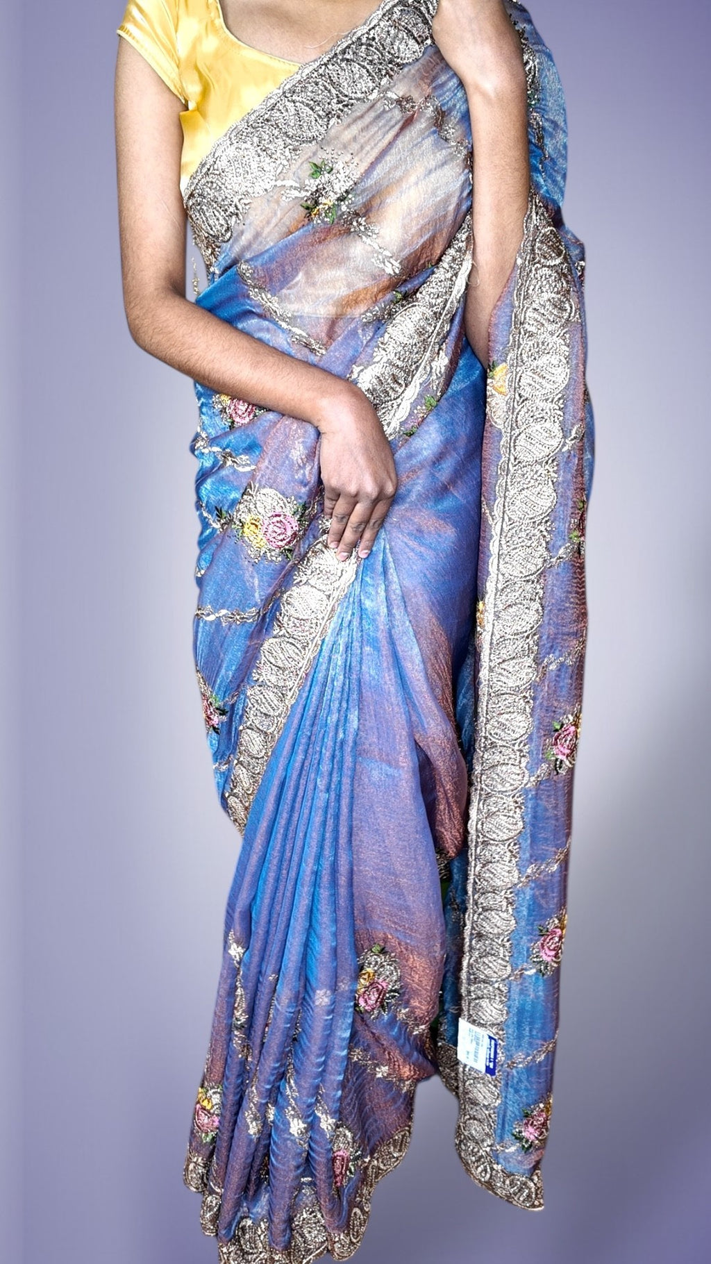 Sapphire Regal Opulent Bloom Saree