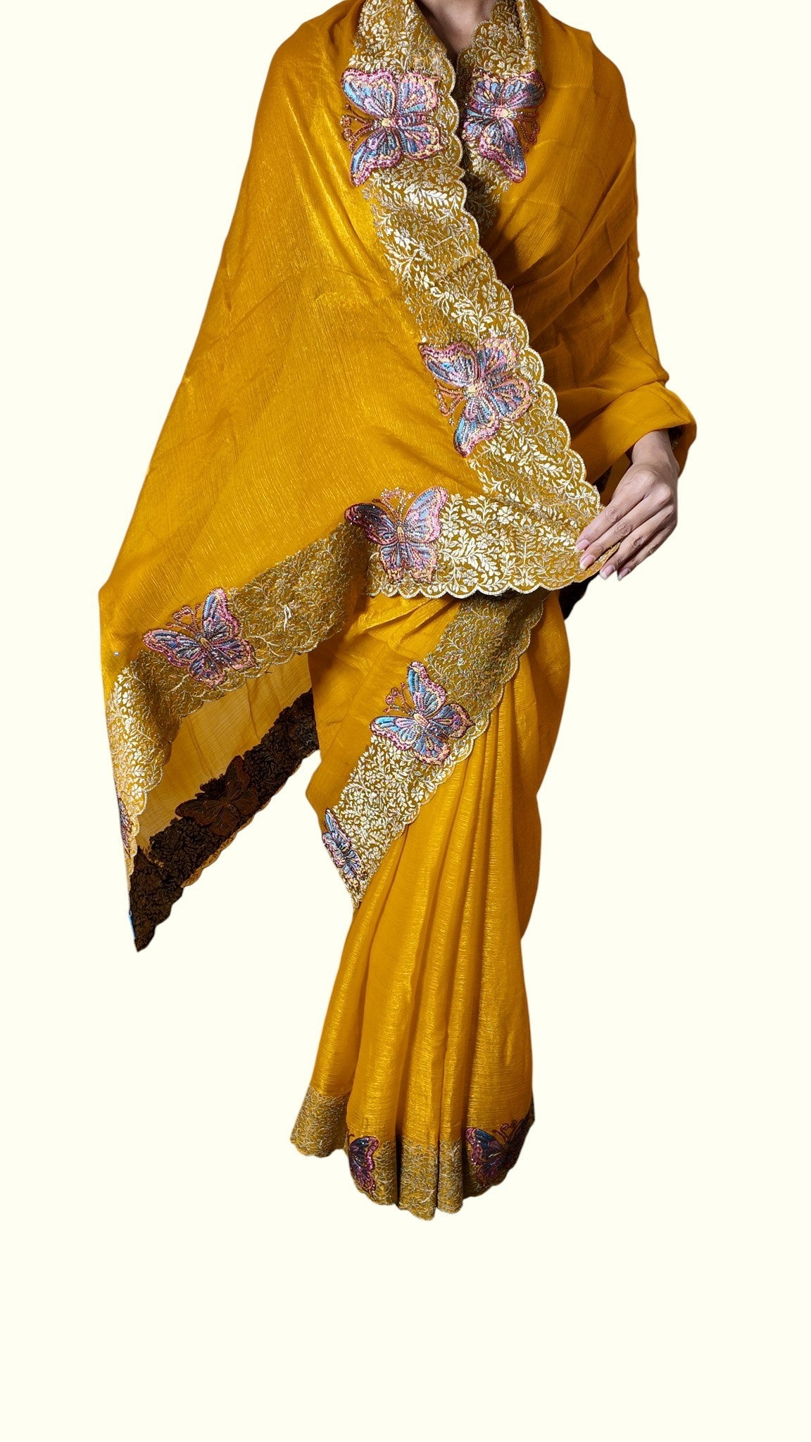 Saffron Regal Opulent Heritage Saree