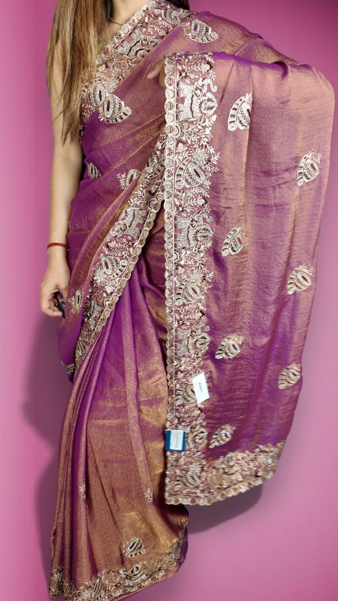 Amethyst Regal Exquisite Couture Saree