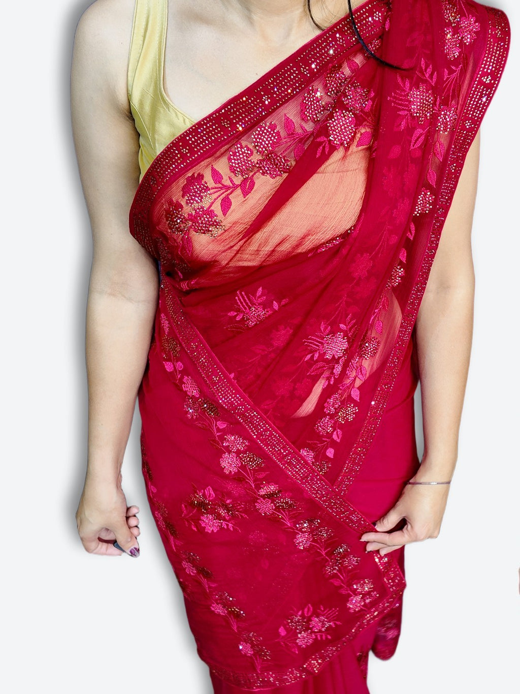 Fuchsia Radiant Elegance Dream Saree