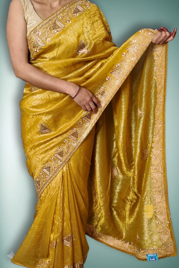 Saffron Regal Opulent Essence Saree