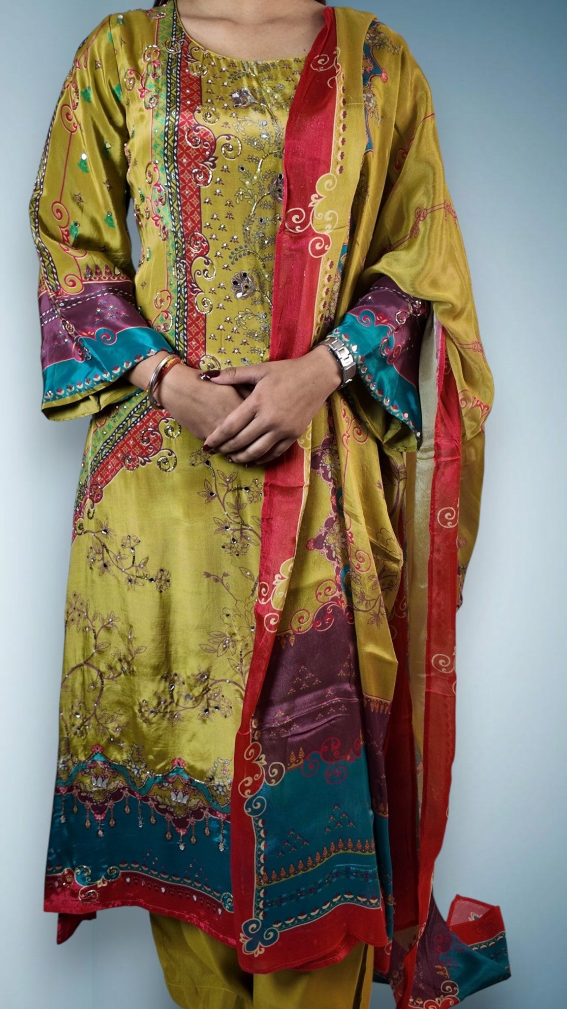 Saffron Regal Opulent Heritage Suit