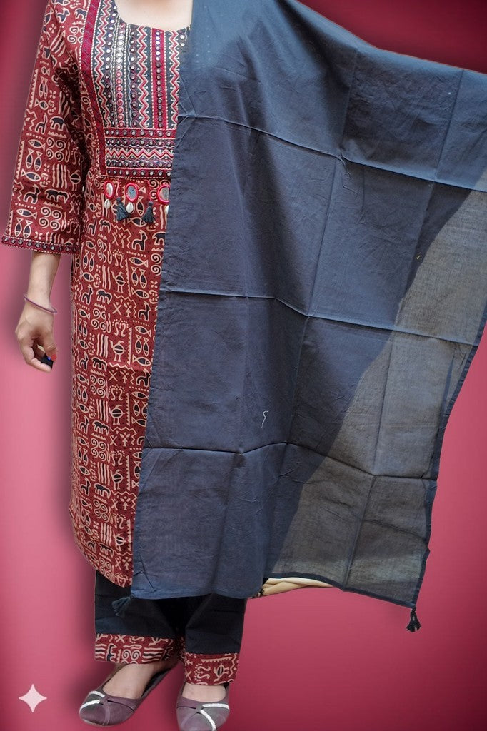 Burgundy Timeless Elegance Couture Suit