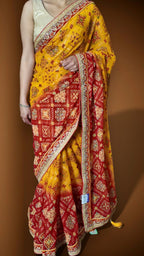 Saffron Regal Opulent Heritage Saree