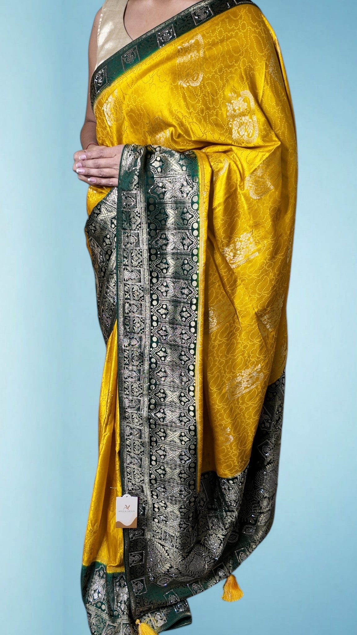 Saffron Regal Opulent Heritage Saree