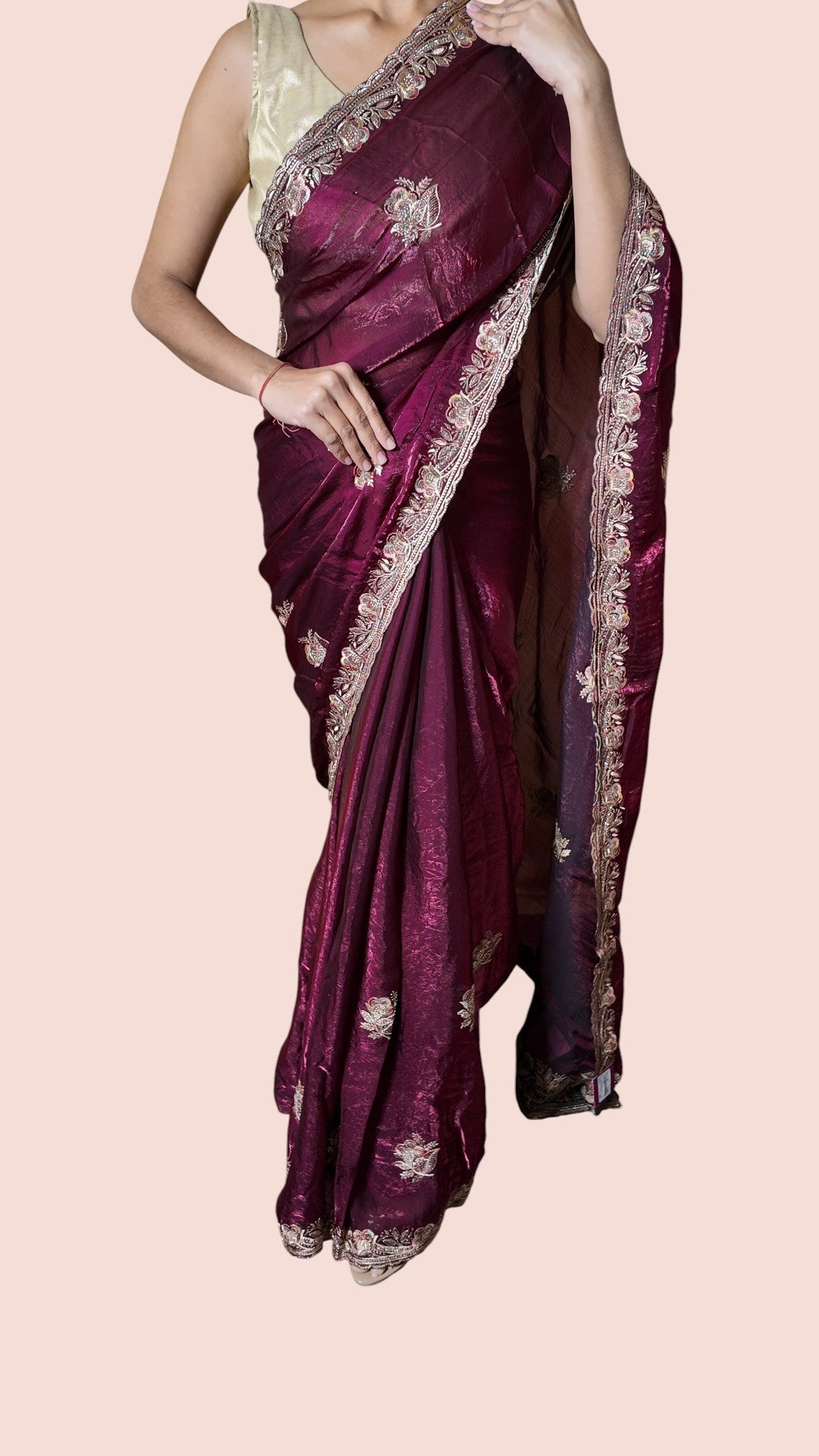 Bordeaux Regal Exquisite Heritage Saree