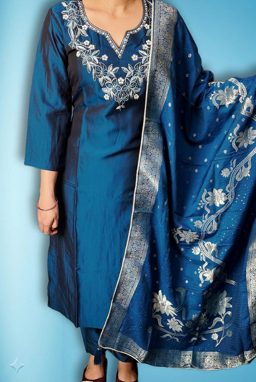 Sapphire Regal Opulent Elegance Suit