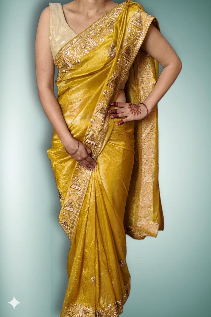 Saffron Regal Opulent Essence Saree