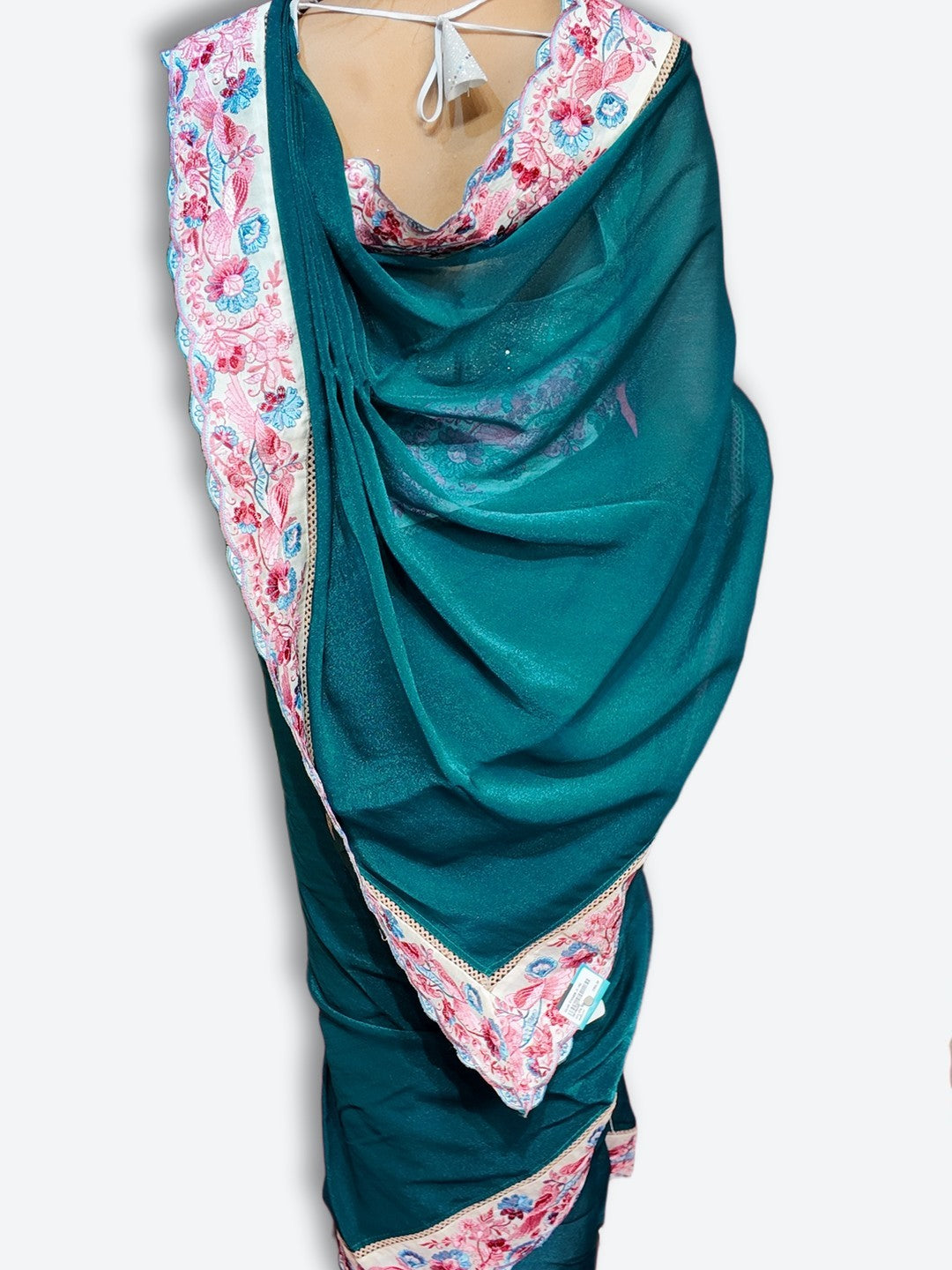 Jade Regal Bloom Elegance Saree