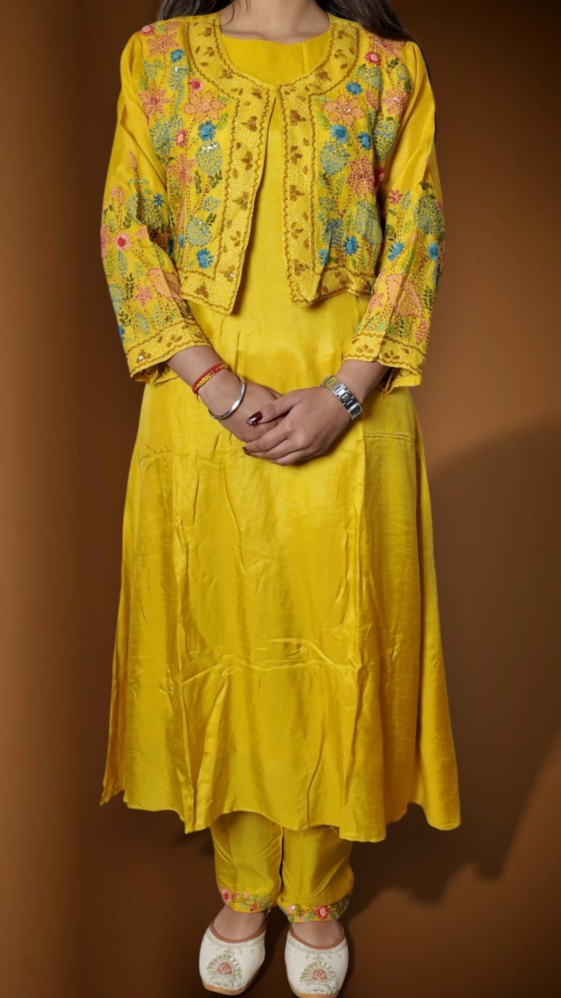 Saffron Regal Exquisite Festive Suit