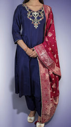 Sapphire Regal Opulent Charm Suit