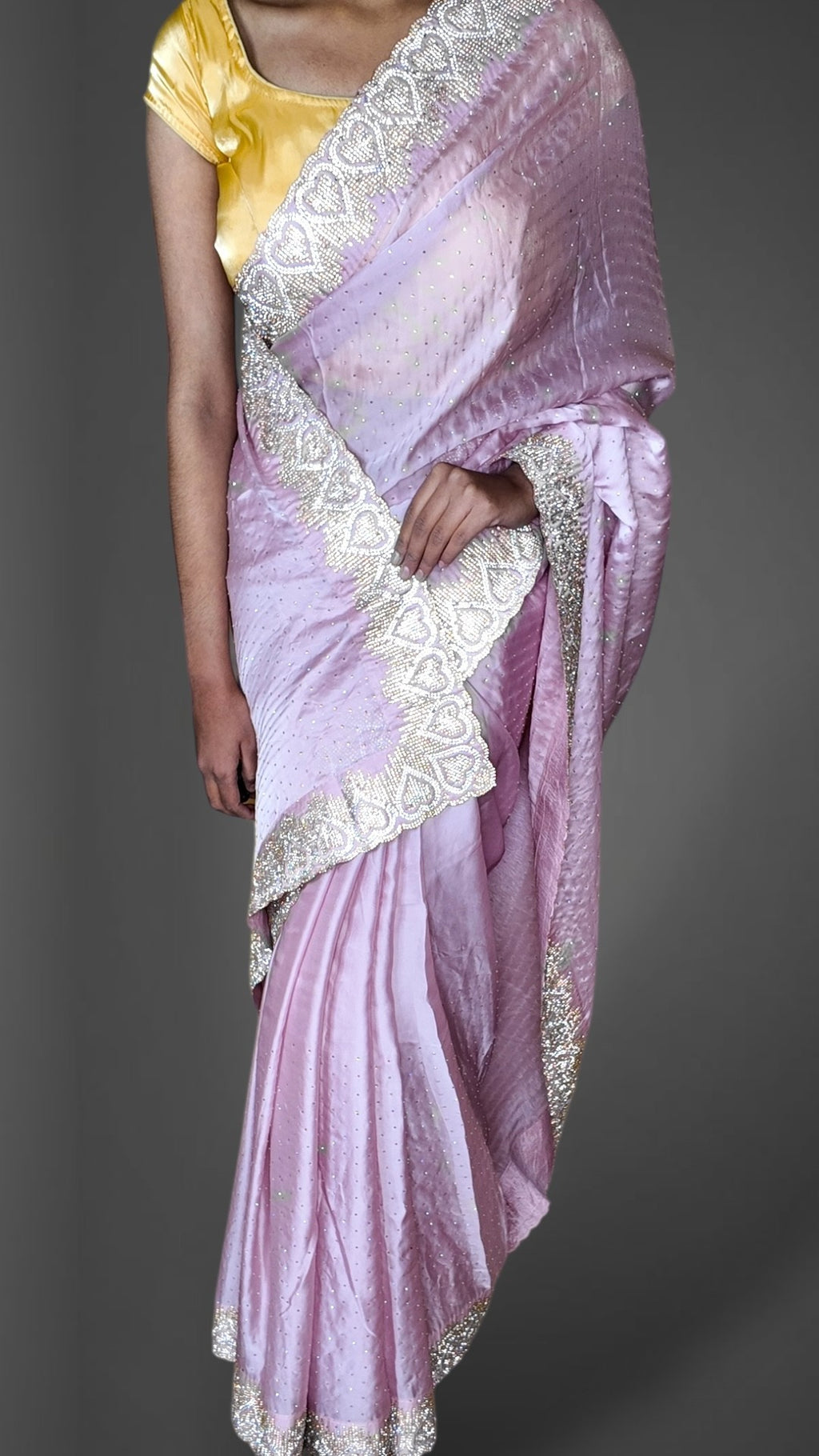 Orchid Celestial Radiant Elegance Saree