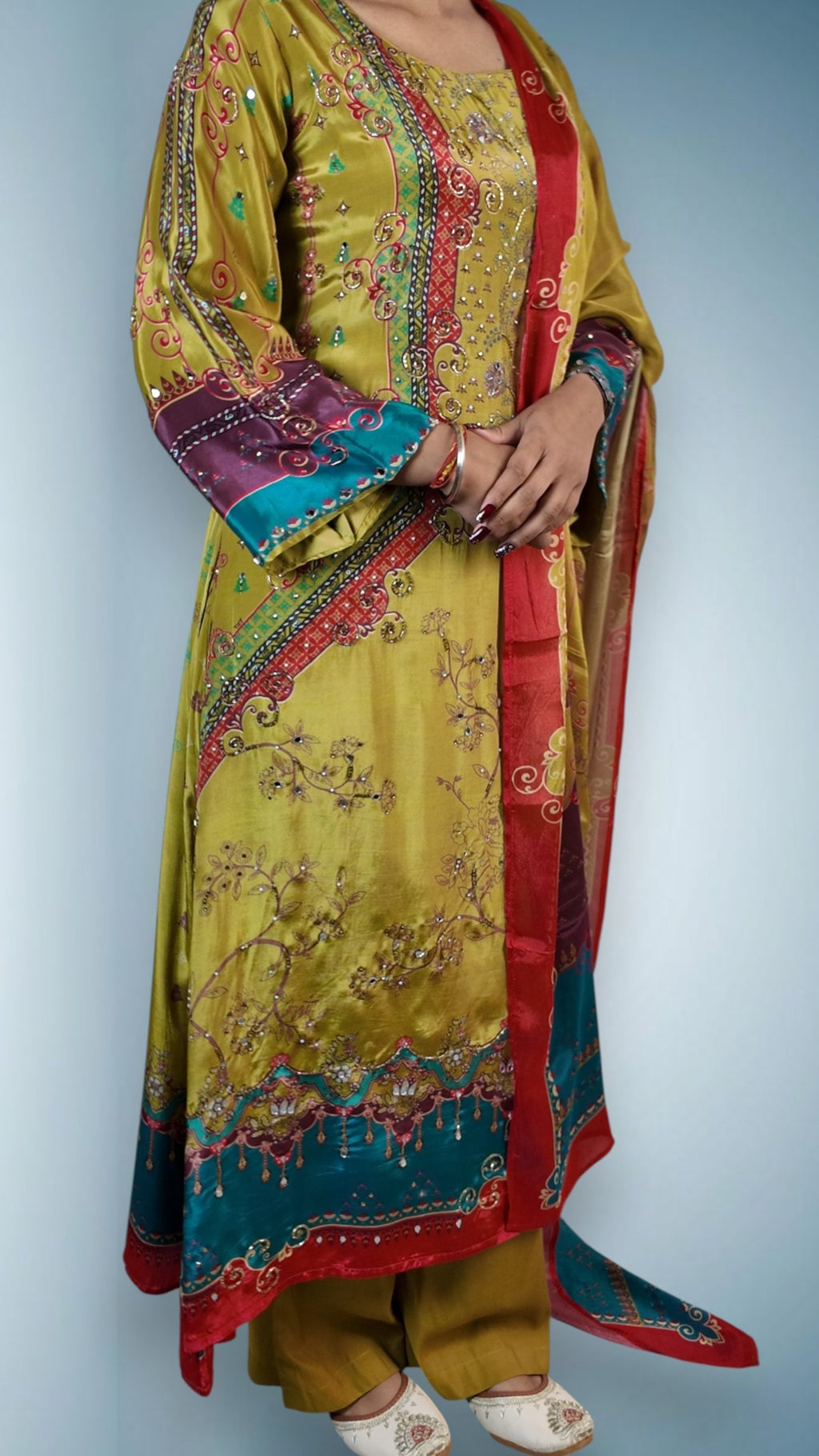 Saffron Regal Opulent Heritage Suit