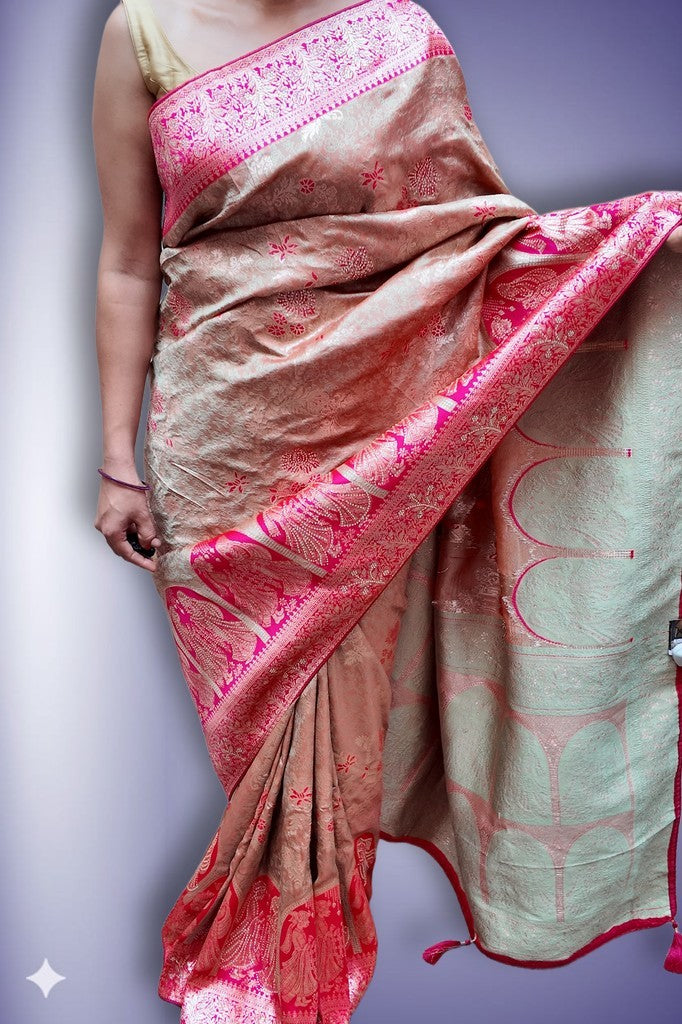 Fuchsia Regal Opulent Heritage Saree