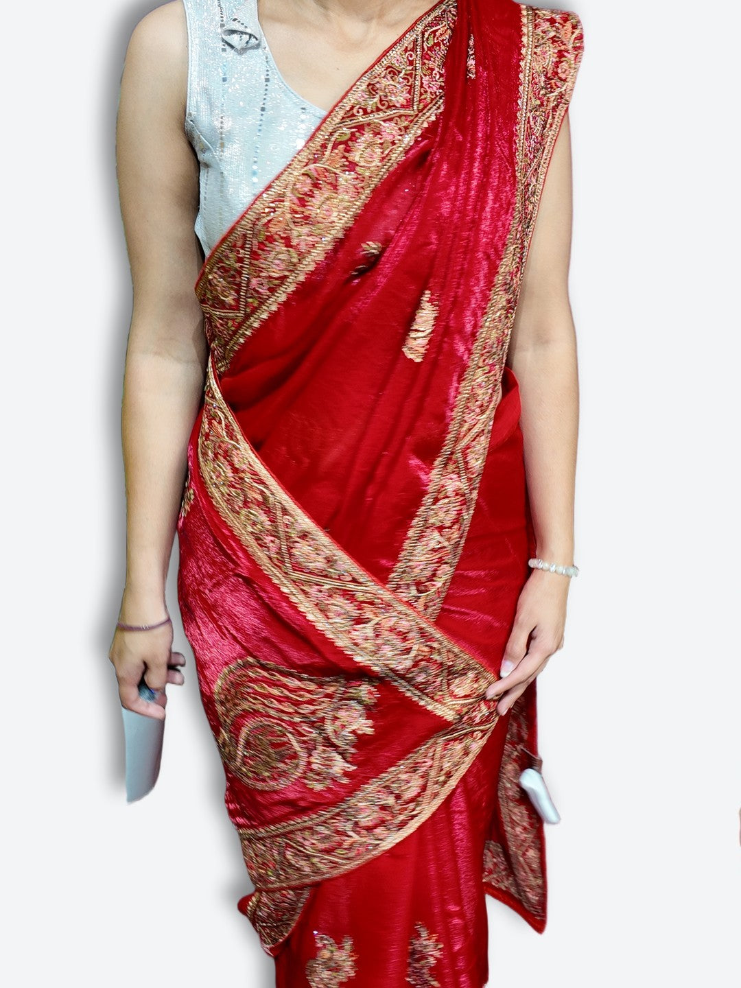 Crimson Regal Exquisite Heritage Saree