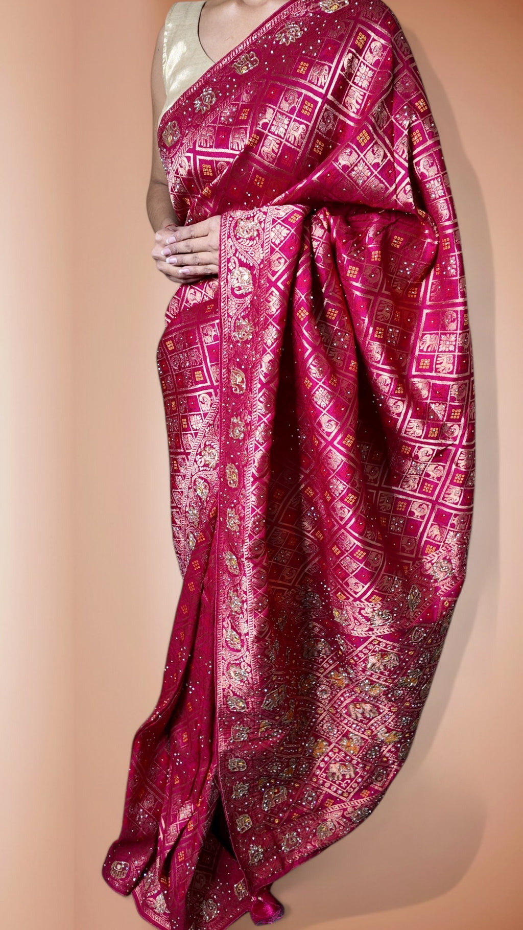 Fuchsia Regal Heritage Luxe Saree