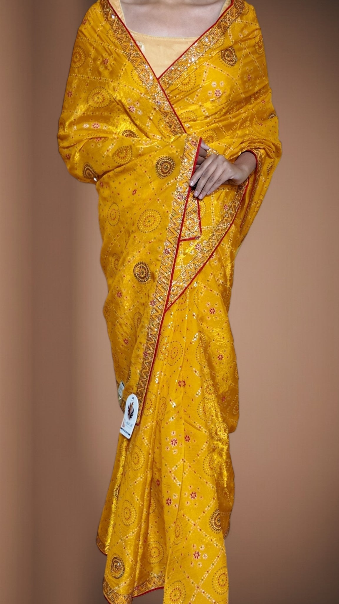 Saffron Regal Opulent Heritage Saree