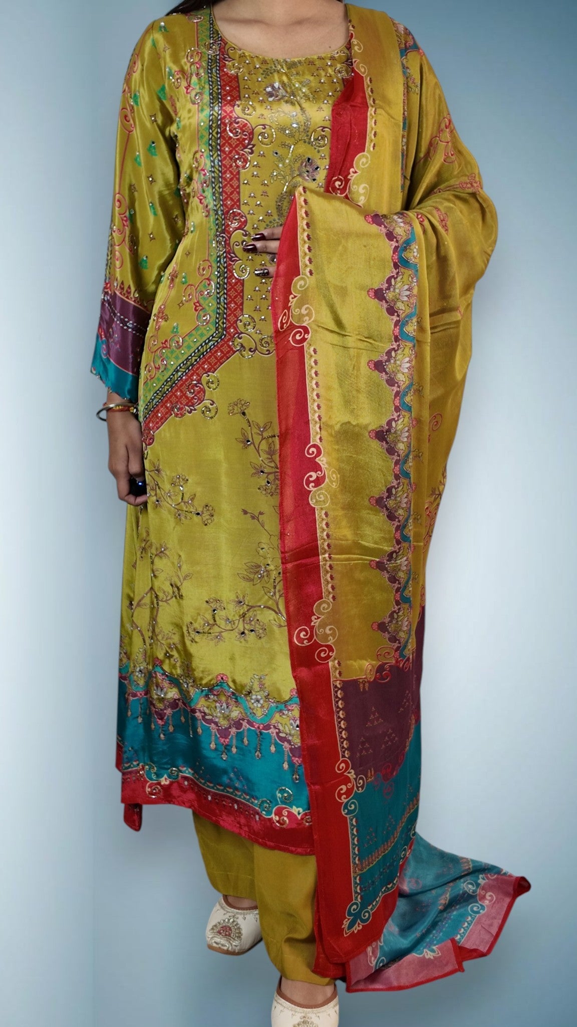 Saffron Regal Opulent Heritage Suit